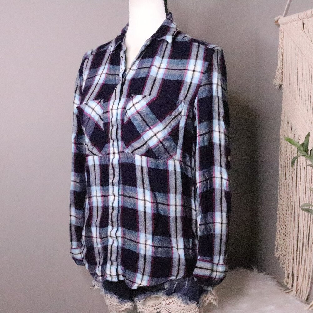 Express | Plaid Button Up Long Sleeve Shirt XS
